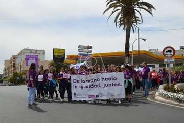 Marcha de escolares por la igualdad en Telde (Foto TA)